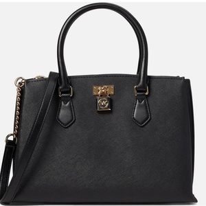 NWT Michael Kors Women Ruby-md Adjustable Strap Satchel Leather Bag